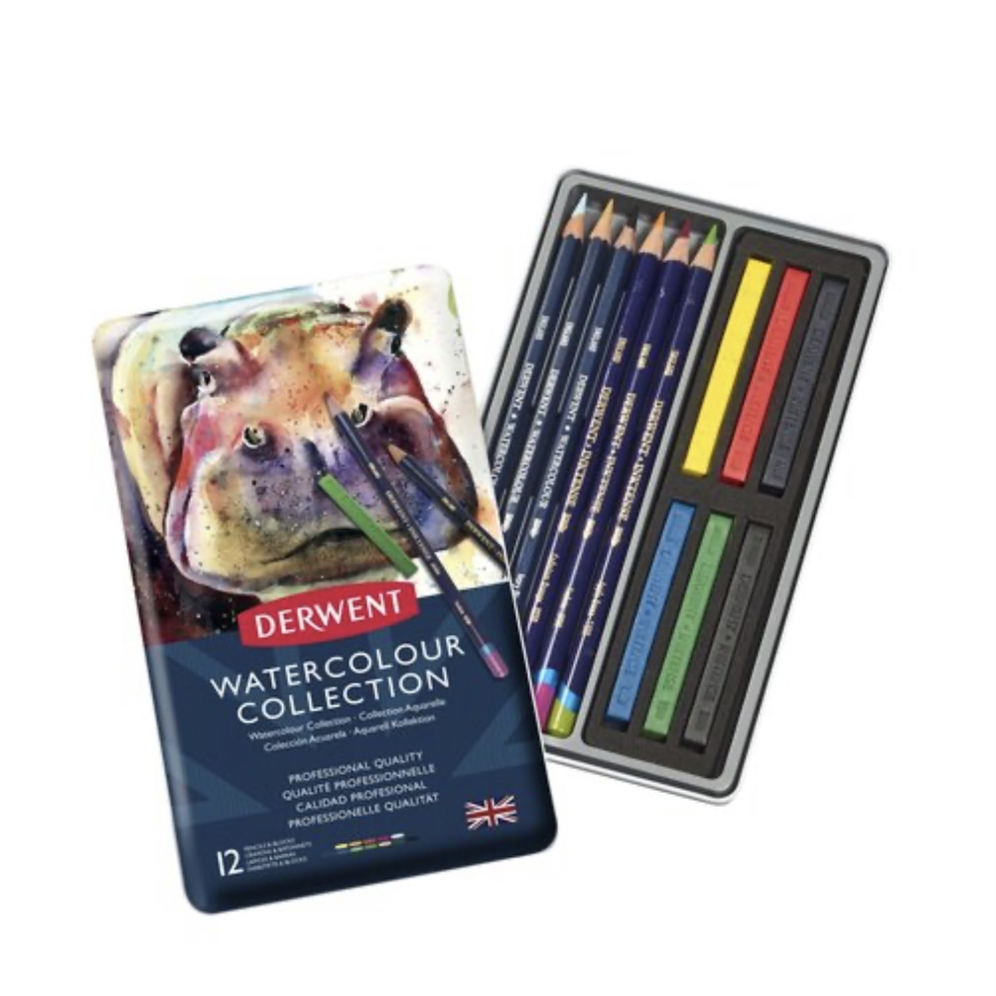 Derwent Derwent Watercolour Collection Tin 12