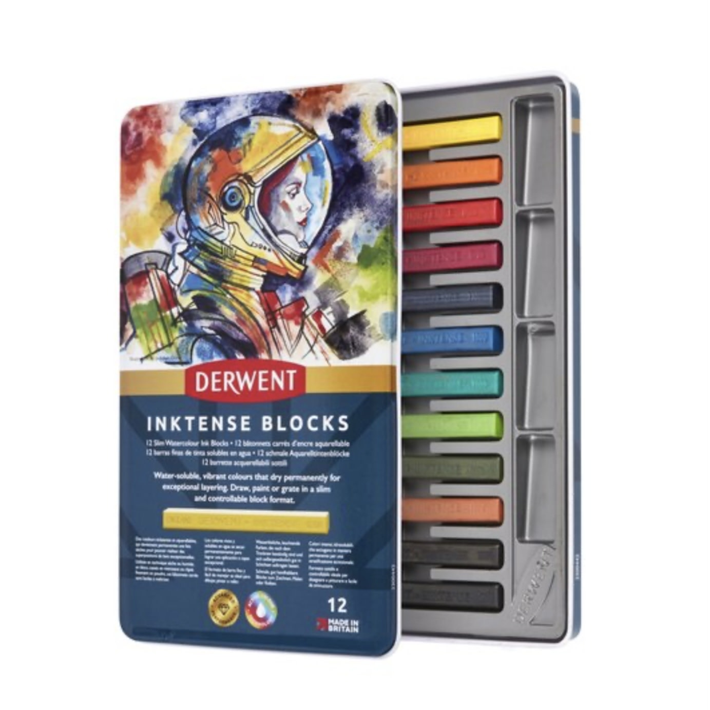 Derwent Derwent Inktense Blocks 12 DIS