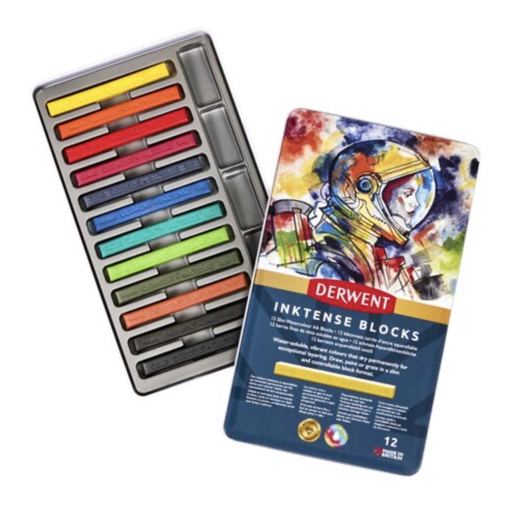 Derwent Derwent Inktense Blocks 12