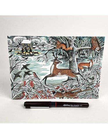 Art Angels Advent Card Winter Woodland