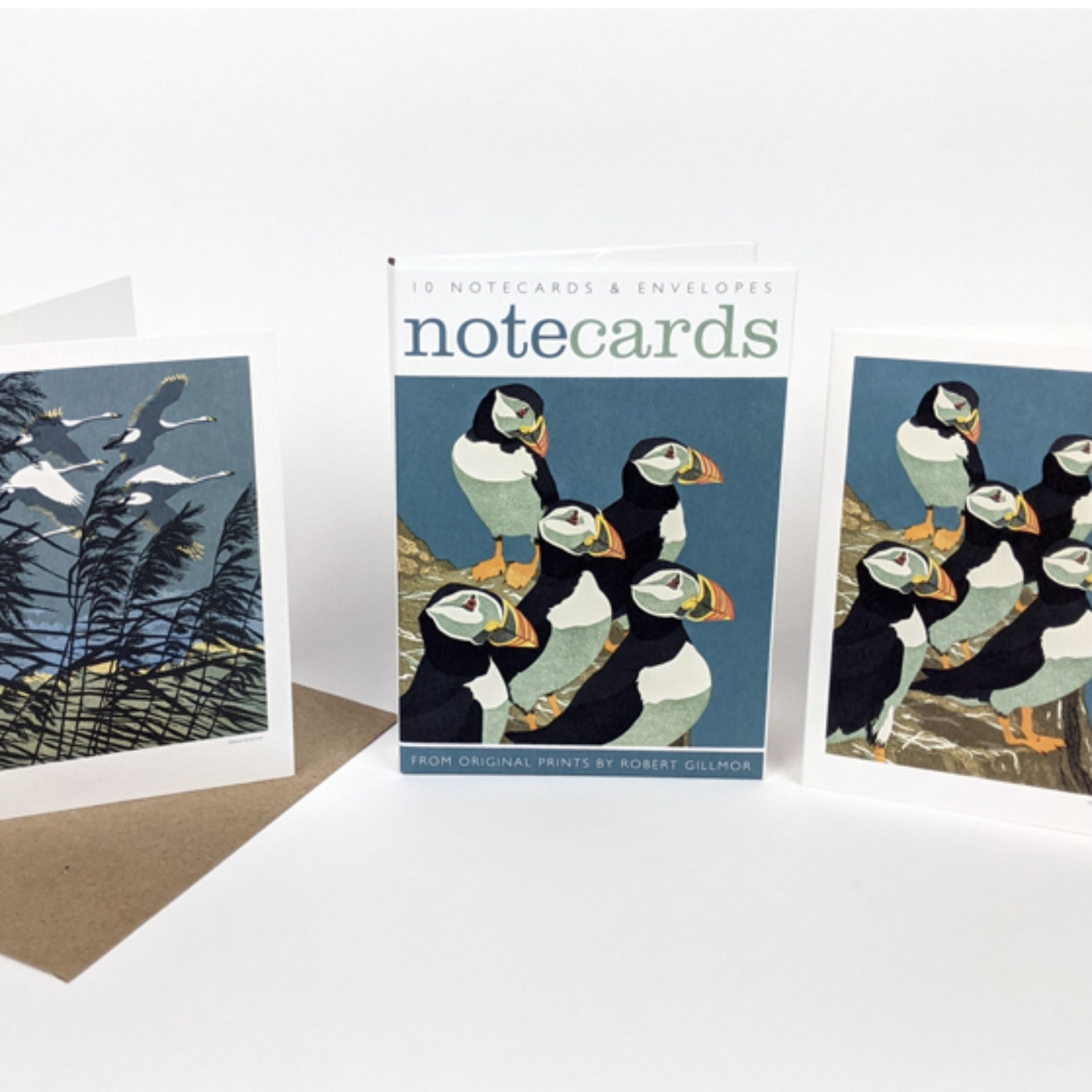 Art Angels Notecard Set Puffins and Swans