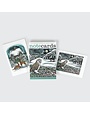Art Angels Notecard Set Owl & Christmas Cottage