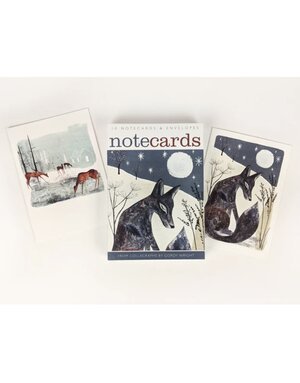Art Angels Notecard Set Fox And Deer