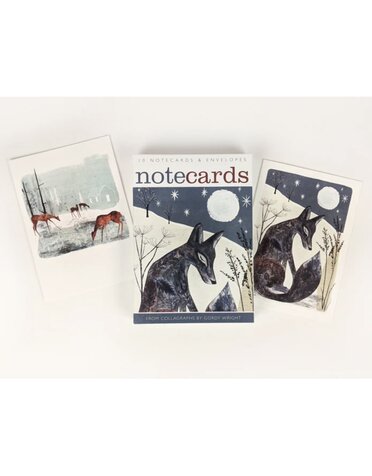 Art Angels Notecard Set Fox And Deer