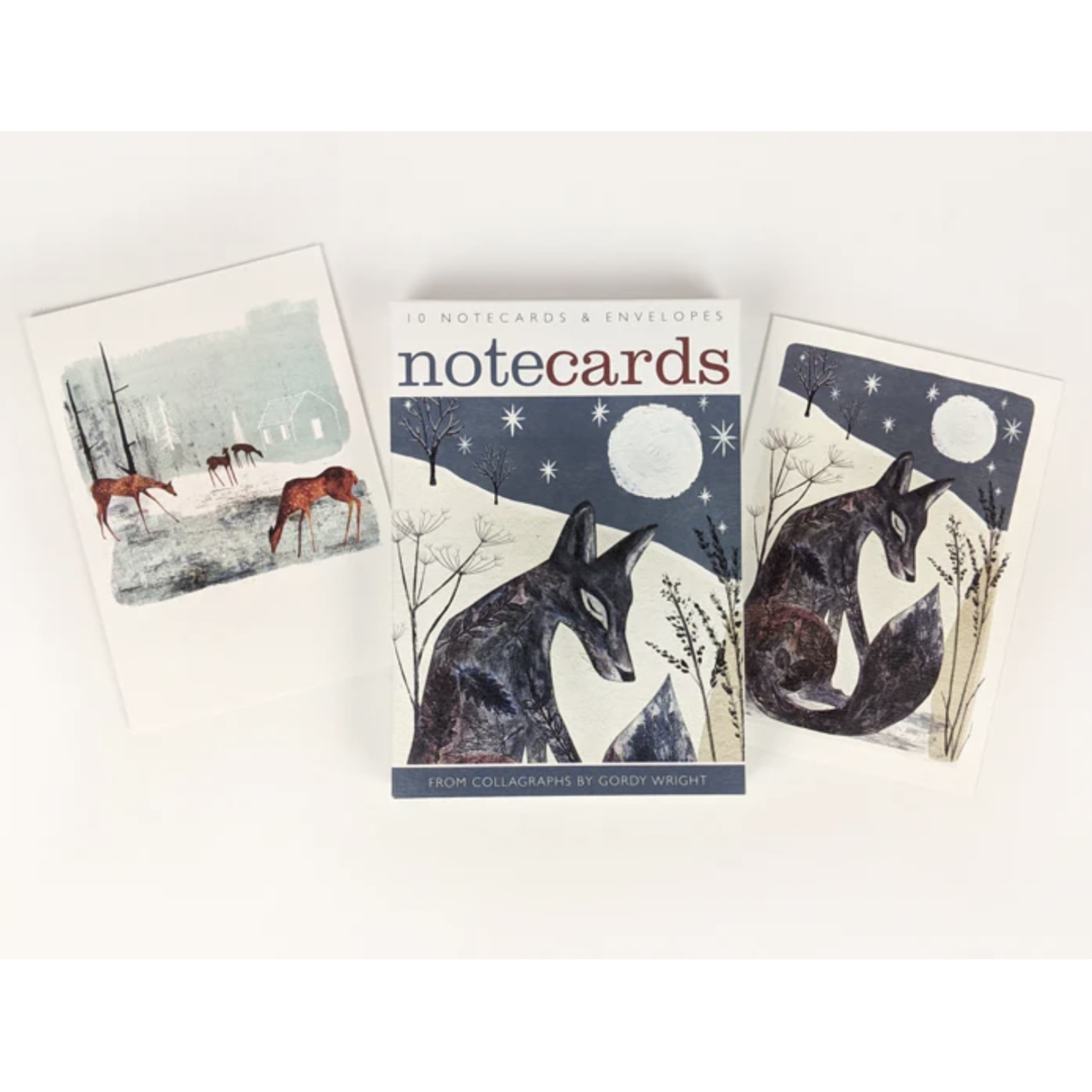 Art Angels Notecard Set Fox And Deer