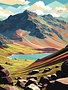 Alff A Bet Card Inspired by Scafell Pike