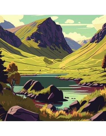 Alff A Bet Card Inspired by The Highlands
