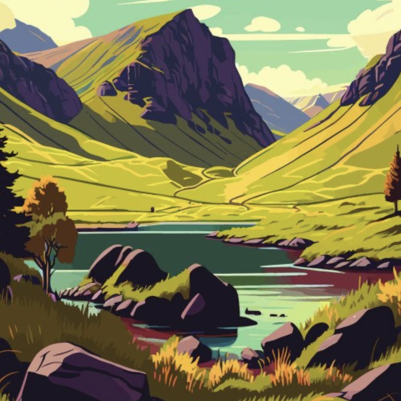 Alff A Bet Card Inspired by The Highlands