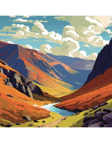 Alff A Bet Card Inspired by Helvellyn