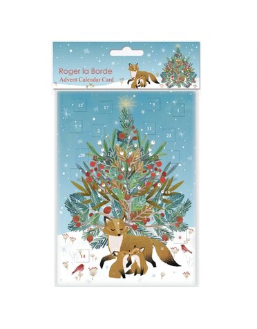 Roger La Borde Advent Card Beneath The Tree Fox