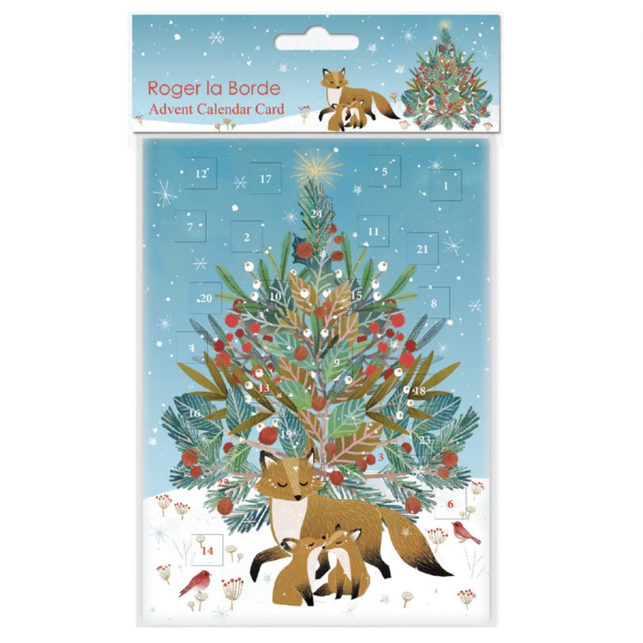 Roger La Borde Advent Card Beneath The Tree Fox