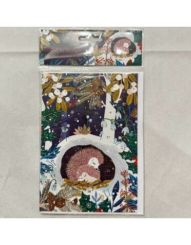 Roger La Borde Advent Card Wild Wood Hedgehogs