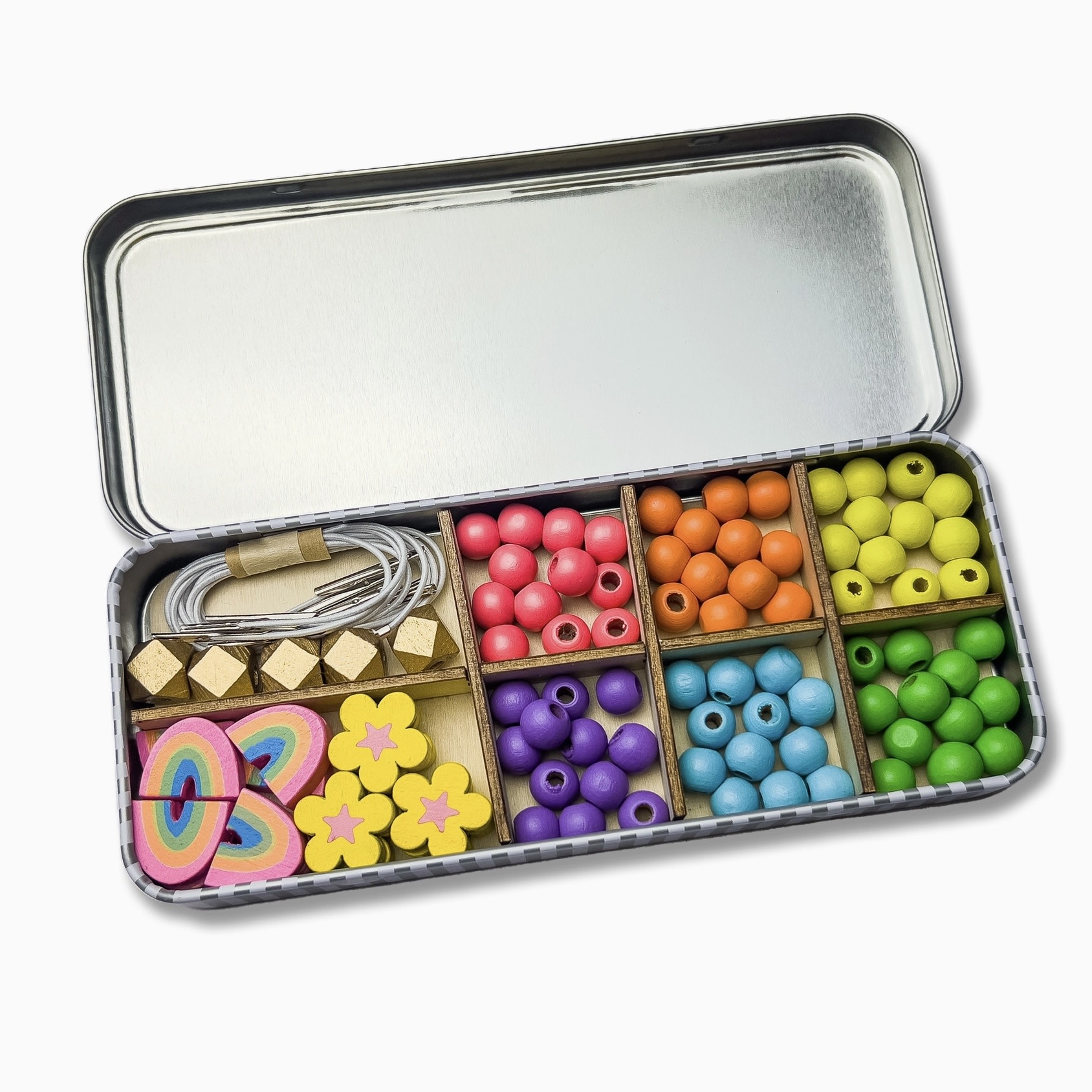 Cotton Twist Rainbow Bracelet Bead Kit