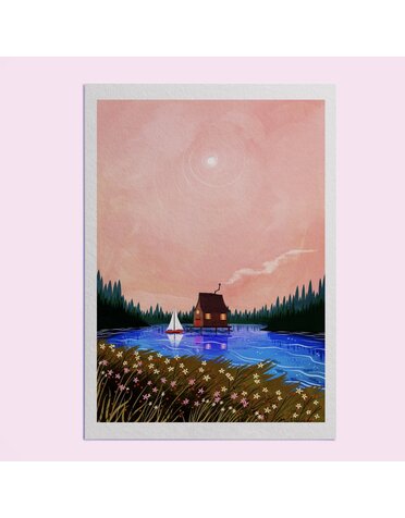 Hello Grimes Dusk A4 Print