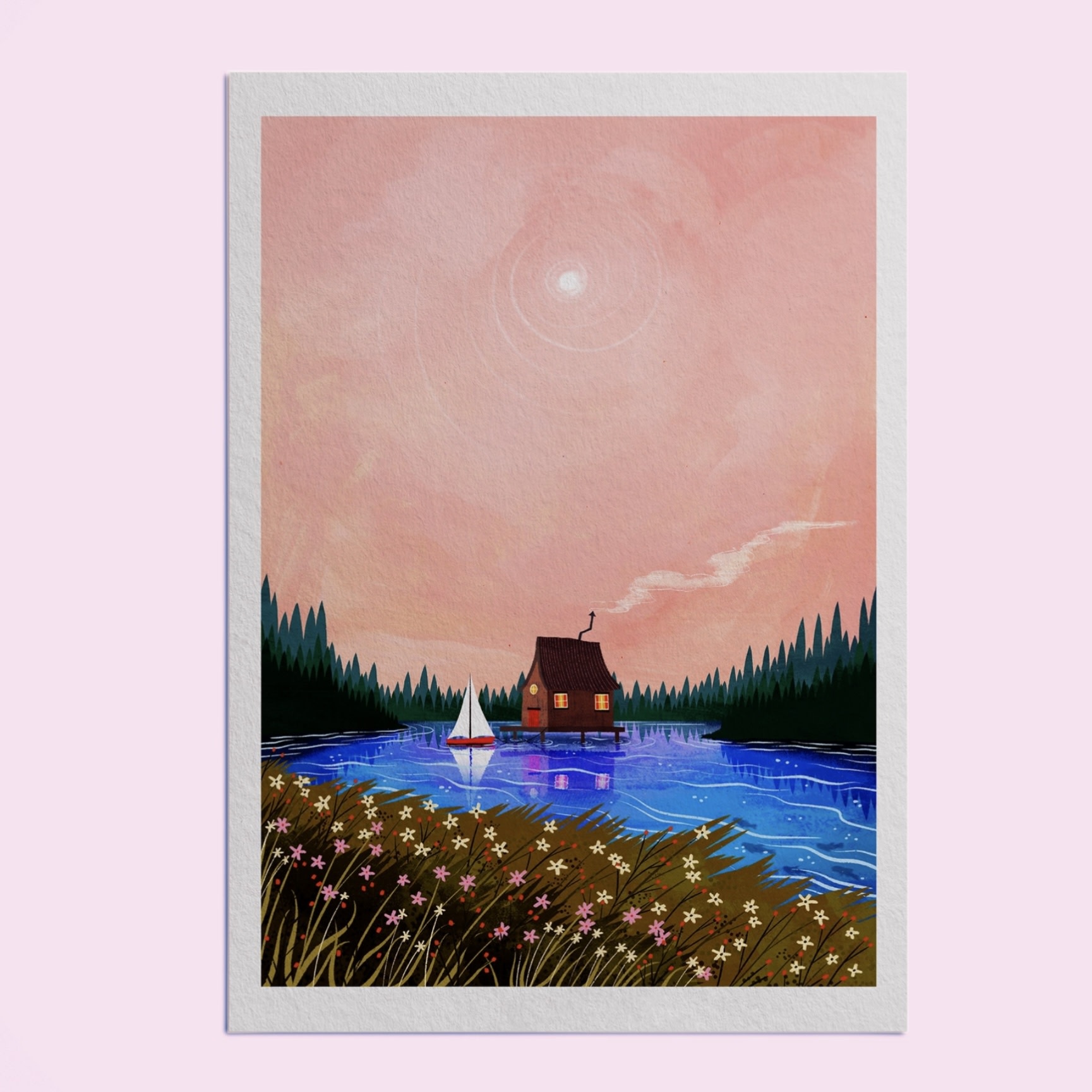 Hello Grimes Dusk A4 Print