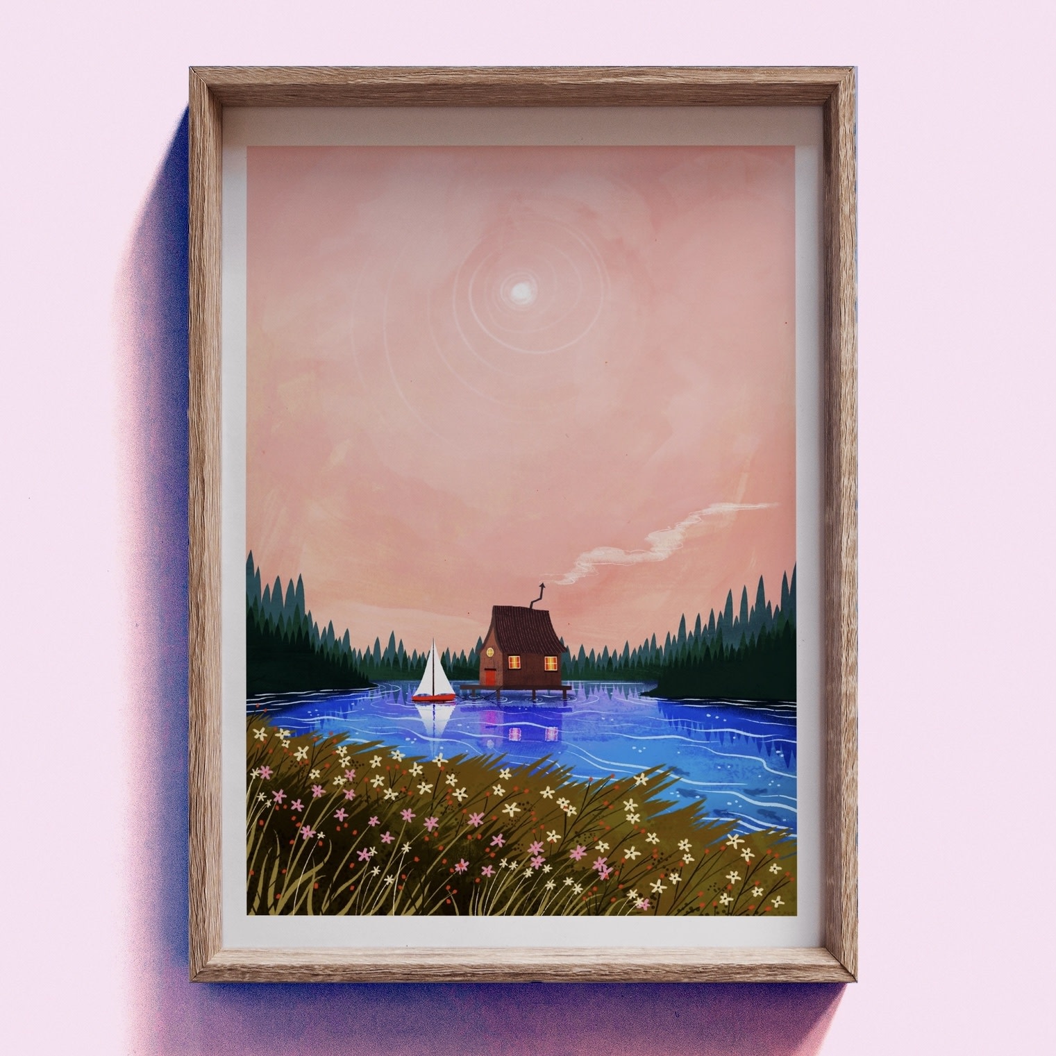 Hello Grimes Dusk A4 Print