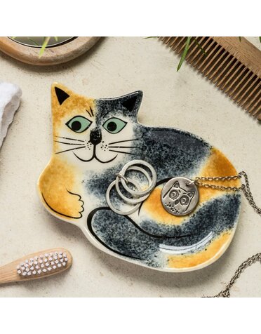 Hannah Turner Trinket Dish Tortoiseshell Cat