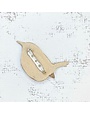 Embroidered Brooch Wren
