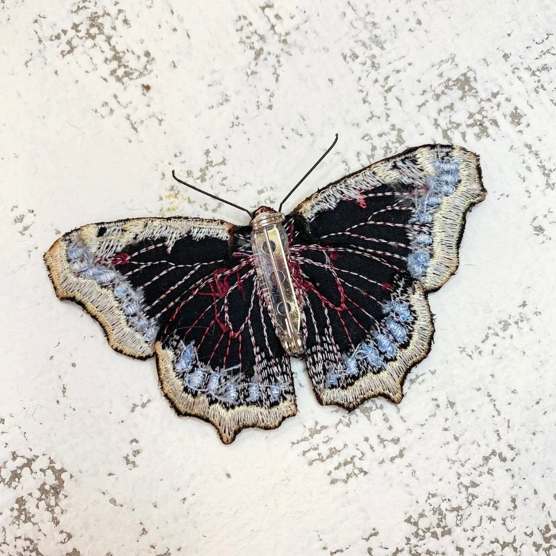 Embroidered Brooch Camberwell Butterfly