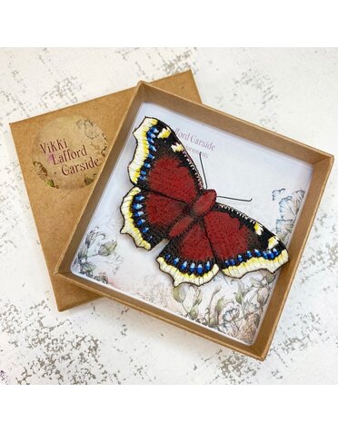 Embroidered Brooch Camberwell Butterfly