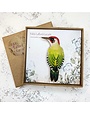 Embroidered Brooch Woodpecker