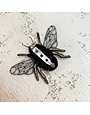 Embroidered Bumblebee Brooch