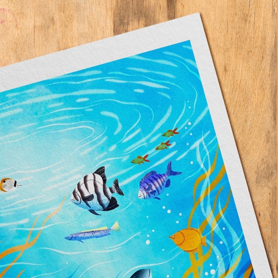 Hello Grimes Vaquita A4 Print