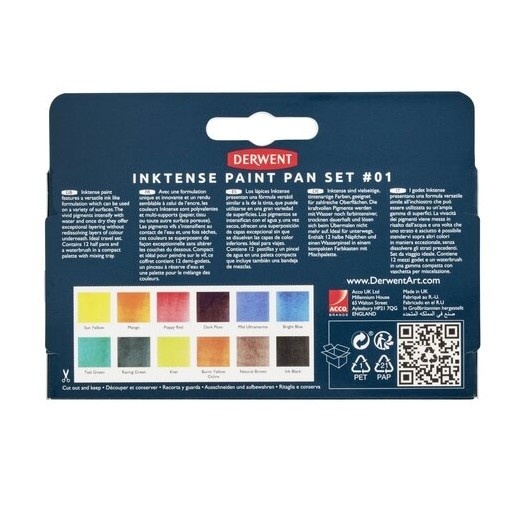 Derwent Derwent Inktense Paint Travel Set