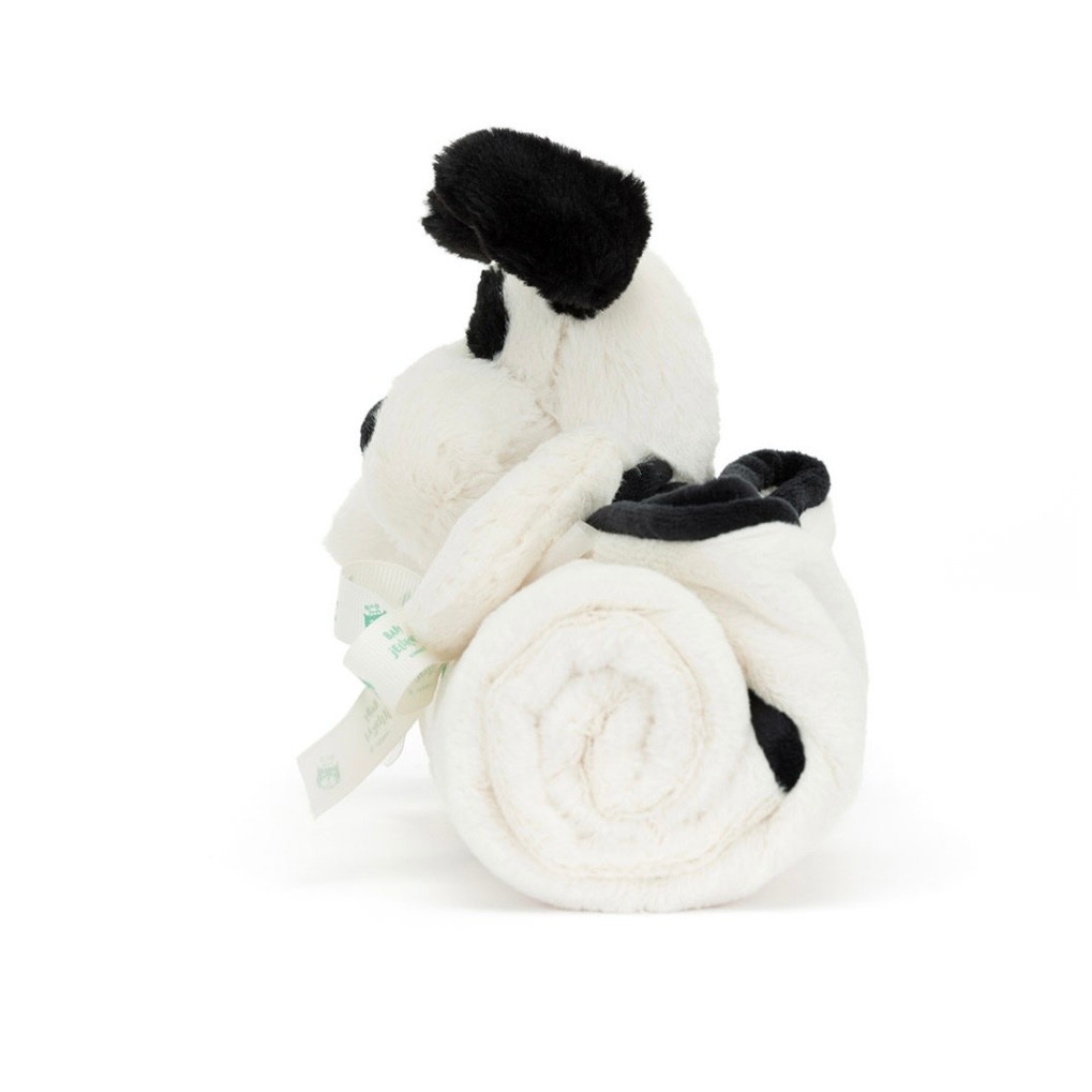 Jellycat Bashful Black & Cream Puppy Blankie