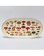 Oval Enamel Tray Fungi
