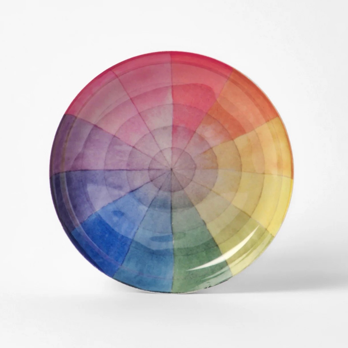 Round Enamel Tray Colour Wheel