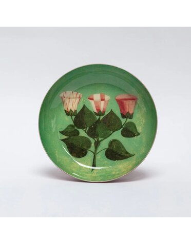 Round Enamel Tray Festival of Flowers
