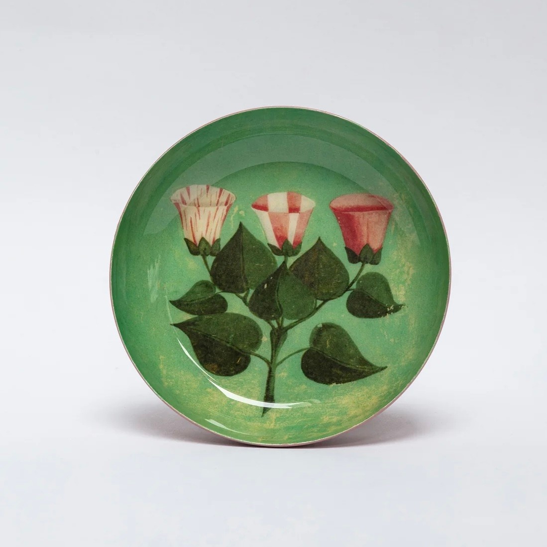 Round Enamel Tray Festival of Flowers
