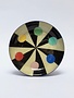 Round Enamel Tray Colour Hexagon