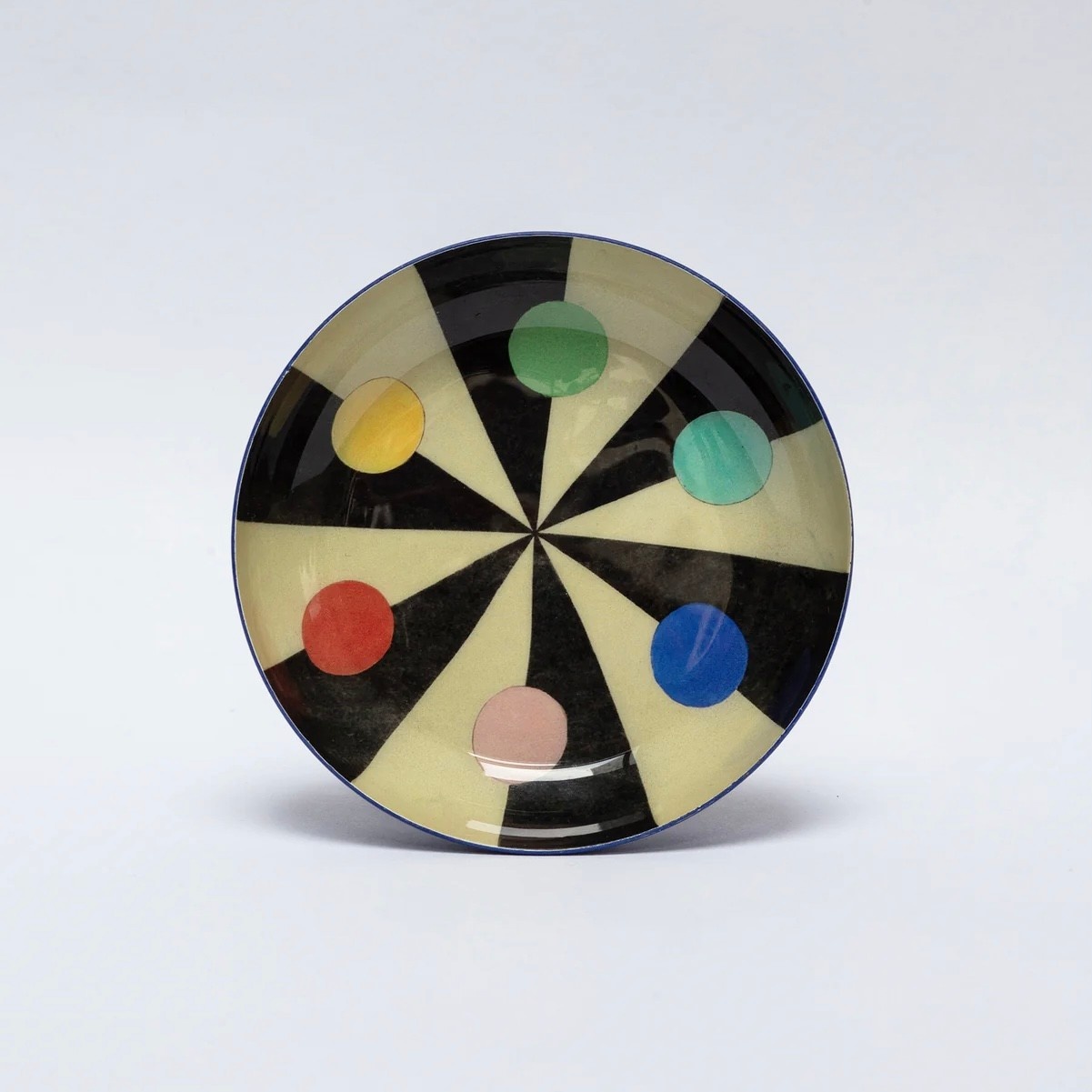Round Enamel Tray Colour Hexagon