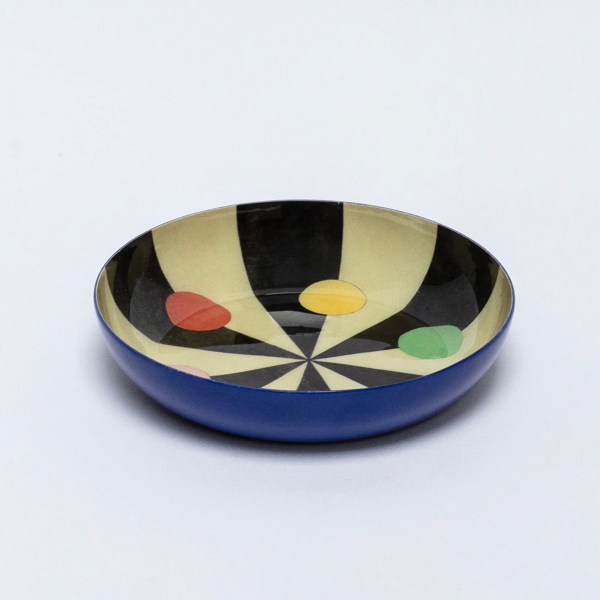 Round Enamel Tray Colour Hexagon