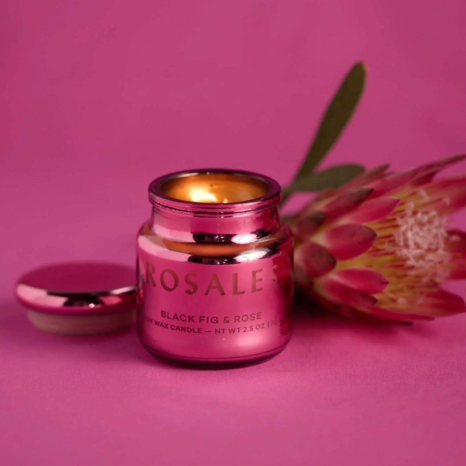 Paddywax Chroma Glass Candle Rosales