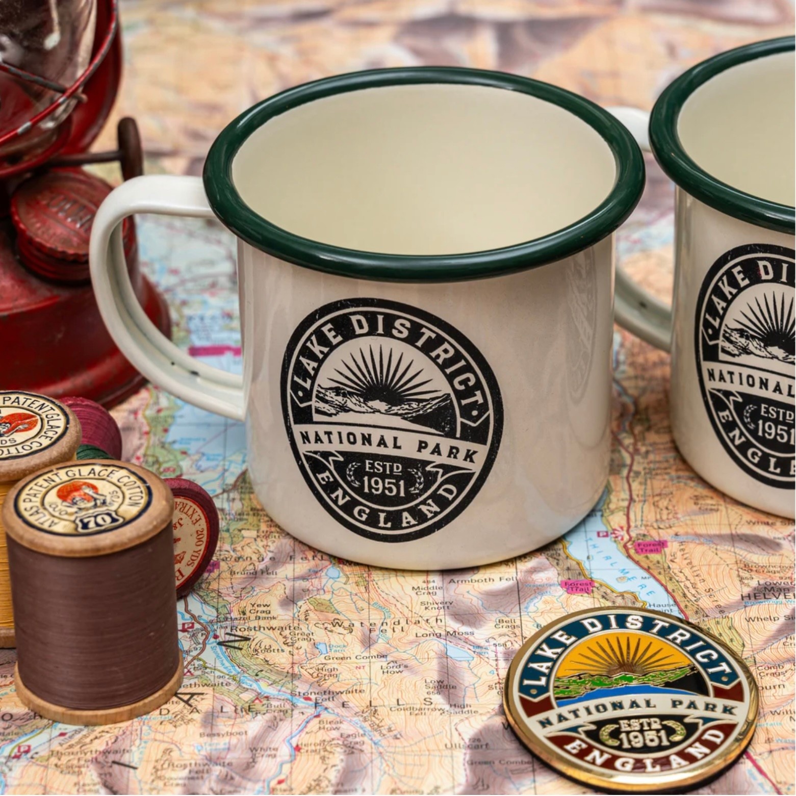 Lake District Enamel Mug