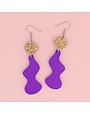 Mindful Stream Earrings Purple