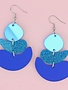 Mindful Pebble Stack Earrings Blue