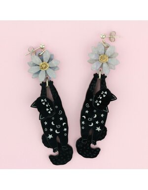 Black Cat Earrings