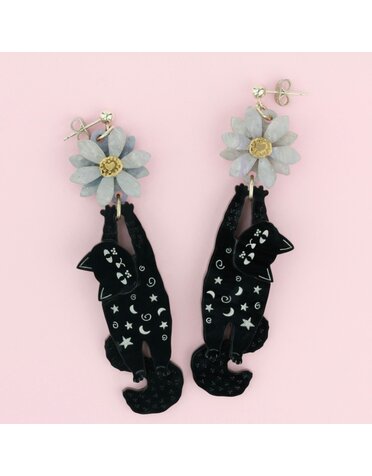 Black Cat Earrings