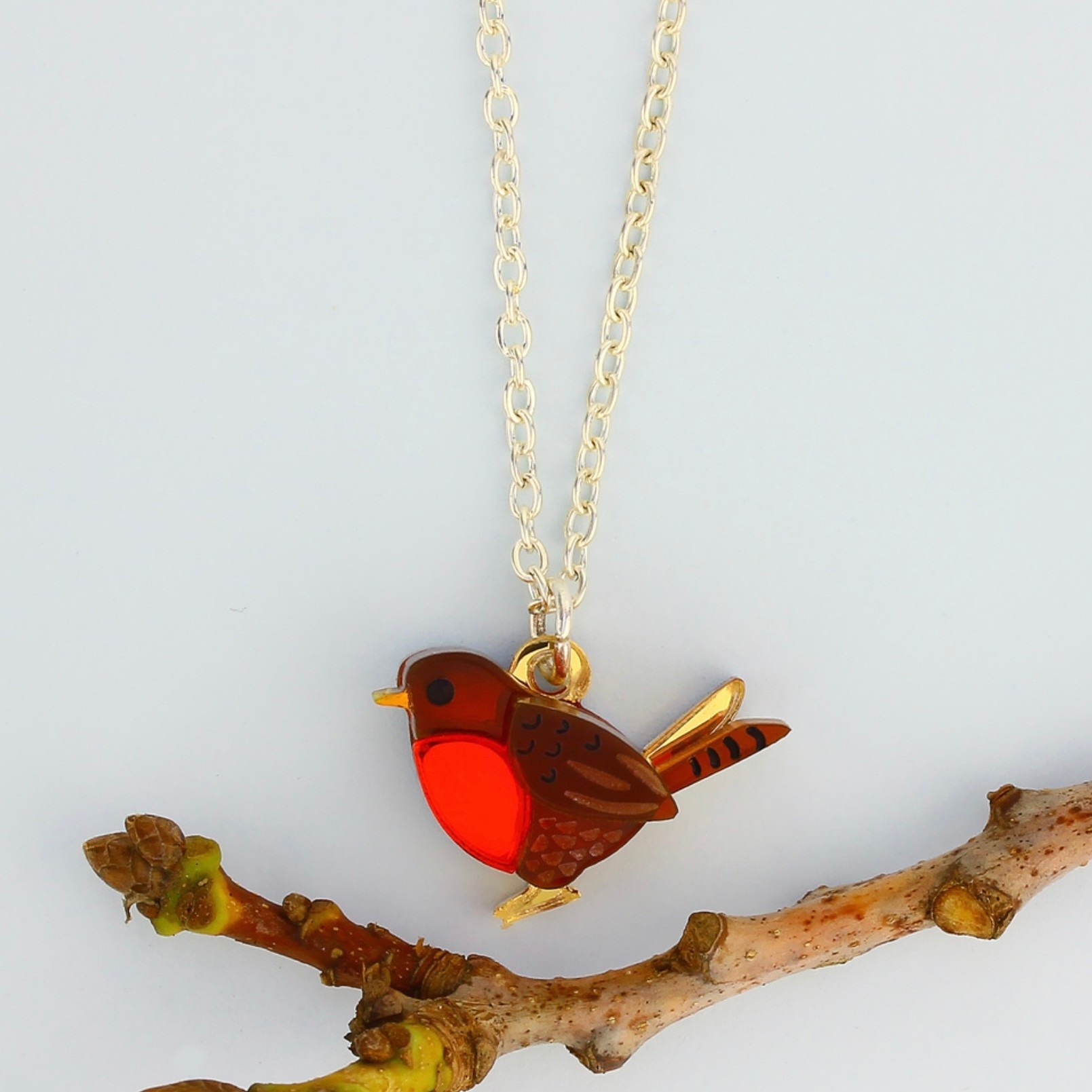 Robin Charm Necklace