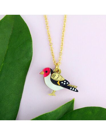 Goldfinch Charm Necklace