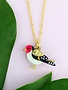 Goldfinch Charm Necklace