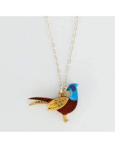 Pheasant Charm Necklace
