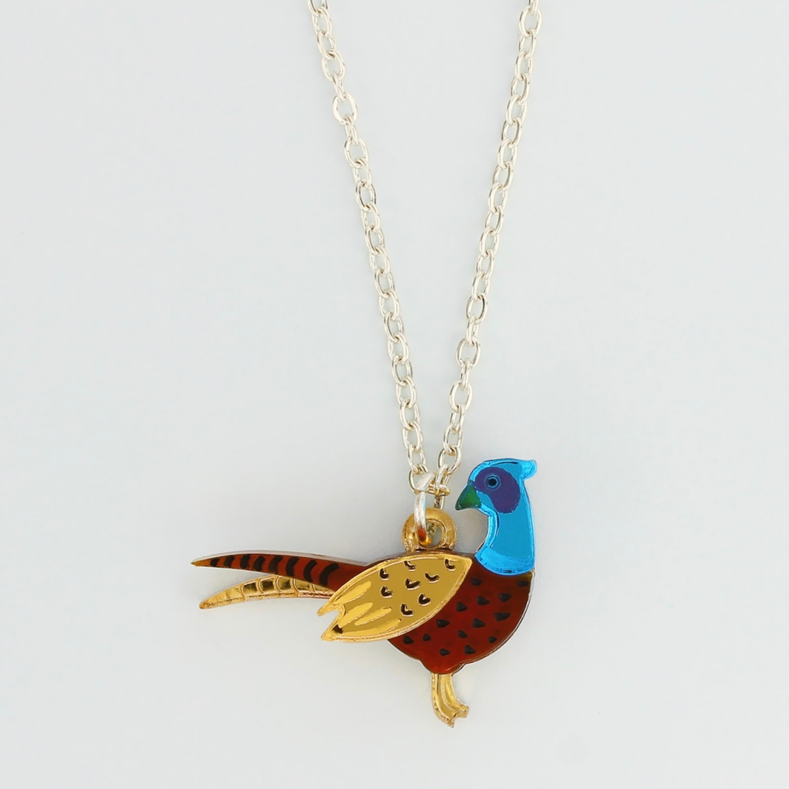Pheasant Charm Necklace