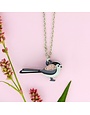 Long-Tailed Tit Charm Necklace