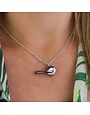 Long-Tailed Tit Charm Necklace