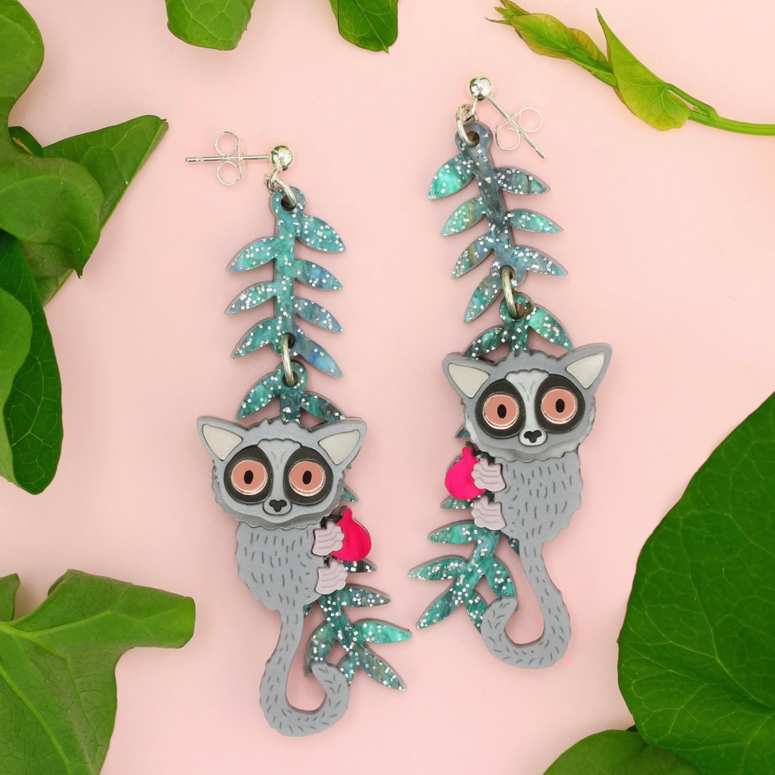 Bushbaby Statement Earrings